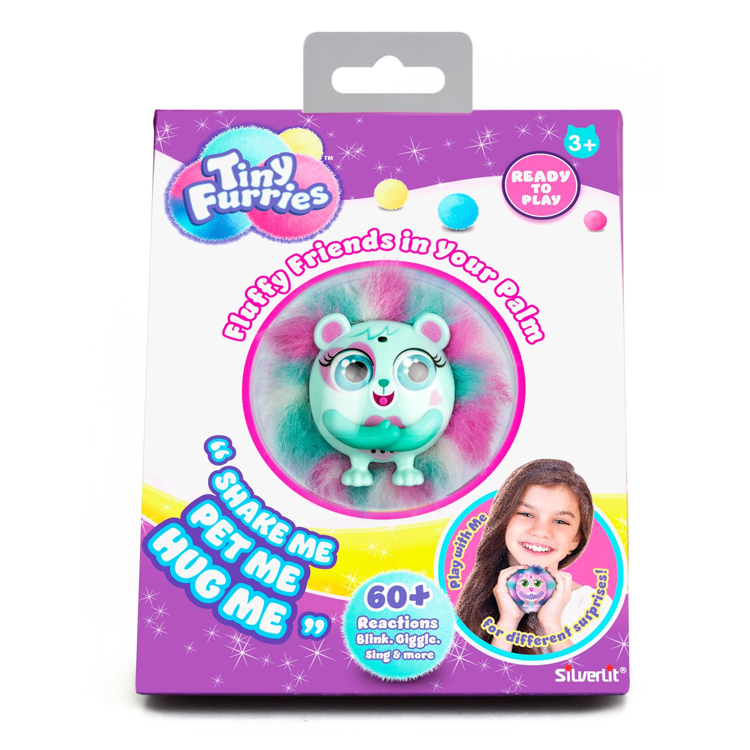 Интерактивная игрушка из серии Tiny Furry – Mint, мурлыкает, свистит, зевает  